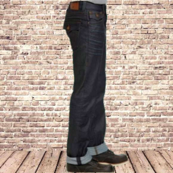 TRUE RELIGION 42 329$ Dark Rigid Denim Ricky Jeans